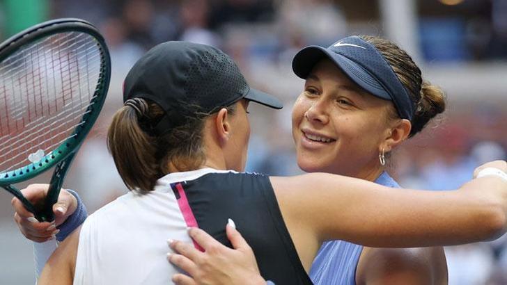 ABD Açık'ta sürpriz! Amanda Anisimova, 2022 şampiyonu Iga Swiatek'i çeyrek finalde eledi