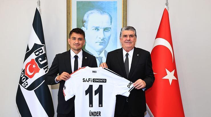 Beşiktaş Başkanı Serdal Adalı yeni transfer Cengiz Ünder'le buluştu