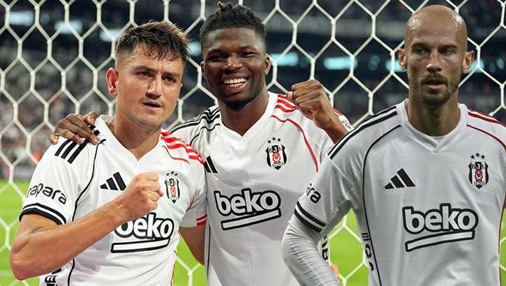Fenerbahçe'den Beşiktaş'a transfer olan Cengiz Ünder, ilk maçında gol attı! El Bilal Toure ve Cerny de sahnede...