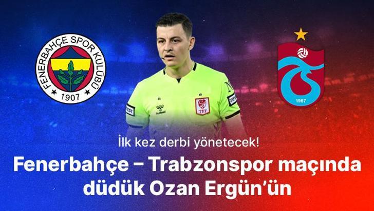 Fenerbahçe – Trabzonspor derbisinde düdük Ozan Ergün’ün! Misli’den derbinin hakemine özel istatistikler!