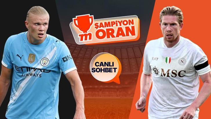 Şampiyonlar Ligi’nde dev karşılaşma! Manchester City - Napoli maçının heyecanı canlı sohbet ve Şampiyon Oranlar ile Misli'de