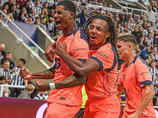 Barcelona Defeats Newcastle United with Rashford’s Brace!
