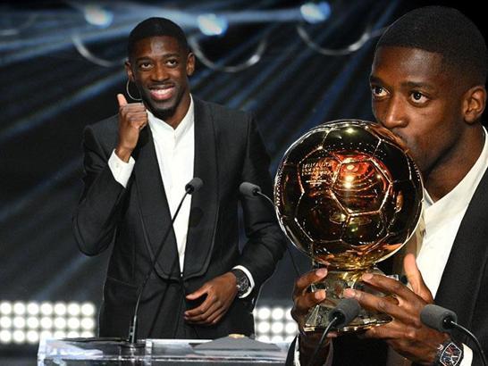 Ousmane Dembele wins the 2025 Ballon d'Or award