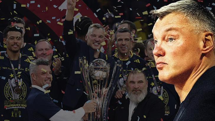 Sarunas Jasikevicius zirveyi çok sevdi! 2025 yılında 4. kupa zaferi...