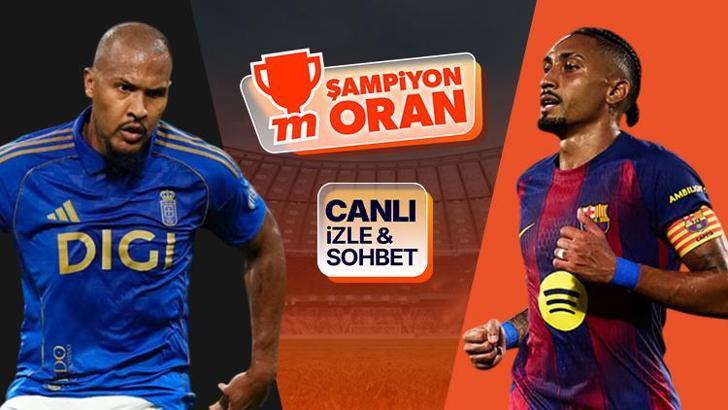Barcelona, Real Oviedo deplasmanında! Maçın heyecanı canlı yayın, canlı sohbet ve Şampiyon Oranlar ile Misli'de
