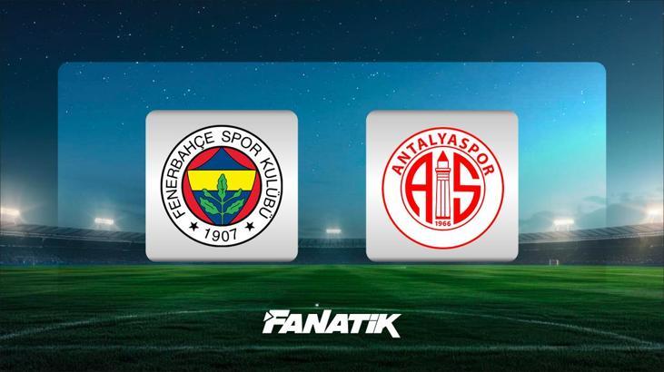 Fenerbahçe-Antalyaspor maçı ne zaman, saat kaçta, hangi kanalda? (Süper Lig 7. hafta maçı)