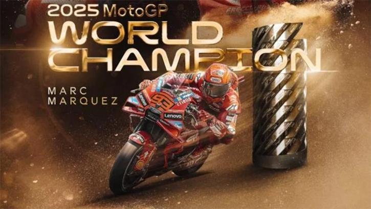 2025 Moto GP sezonunda şampiyon İspanyol Marc Marquez