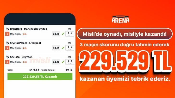 Premier Lig’in Skorlarını Bildi 229.529,56 TL kazandı!