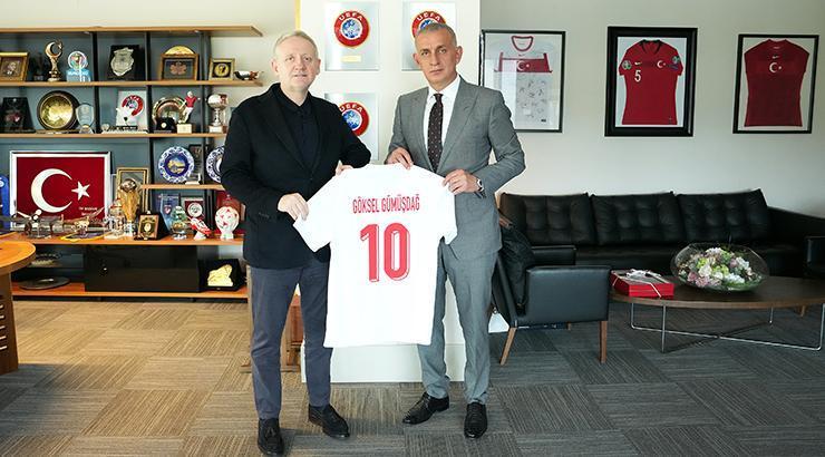 Başakşehir Futbol Kulübü Başkanı Göksel Gümüşdağ'danTFF Başkanı İbrahim Hacıosmanoğlu'na ziyaret