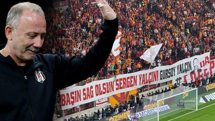 Galatasaray taraftarından derbi öncesi Sergen Yalçın'a anlamlı jest! 'Başın sağ olsun...'