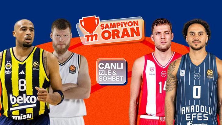 Fenerbahçe ve Anadolu Efes, EuroLeague sahnesinde! Maçların heyecanı canlı yayın, canlı sohbet ve Şampiyon Oranlar ile Misli'de
