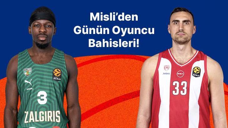 Zalgiris’te asistler Francisco’dan! Olympiacos’ta Milutinov ribaundları kimseye bırakmıyor… İşte Misli’den günün oyuncu bahisleri