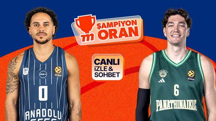 Anadolu Efes Panathinaikos'u konuk edecek! Maçın heyecanı canlı yayın, canlı sohbet ve Şampiyon Oranlar ile Misli'de