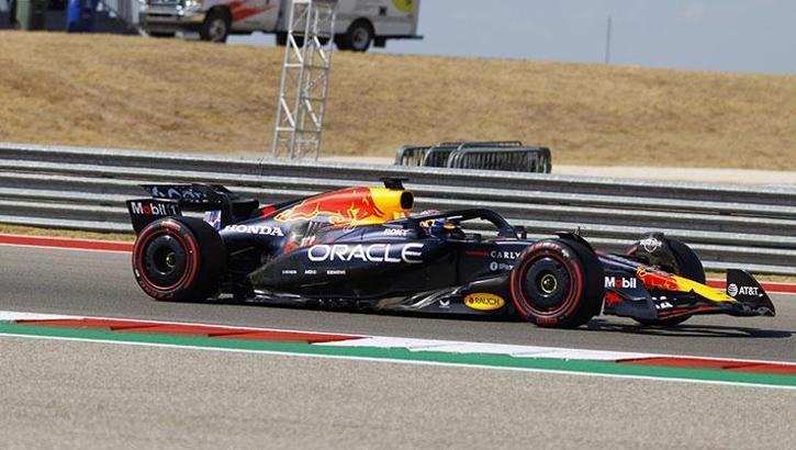 Sprint race winner Max Verstappen