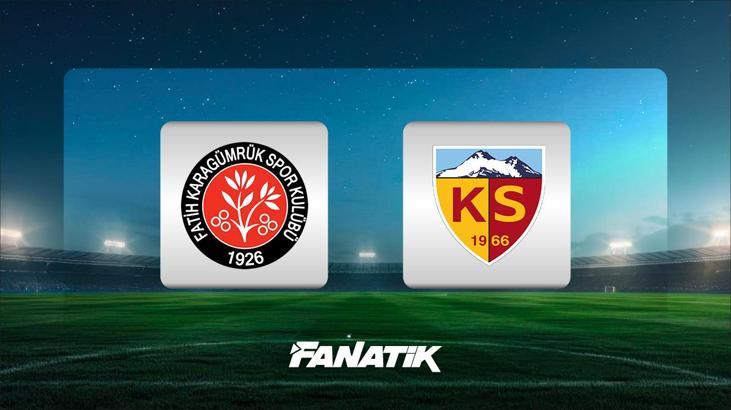 Fatih Karagümrük - Kayserispor maçı ne zaman, saat kaçta ve hangi kanalda?