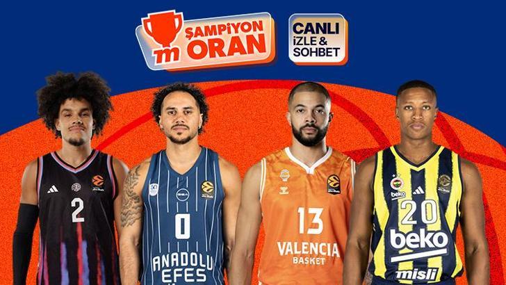 Fenerbahçe ve Anadolu Efes, EuroLeague sahnesinde! Maçların heyecanı canlı yayın, canlı sohbet ve Şampiyon Oranlar ile Misli'de