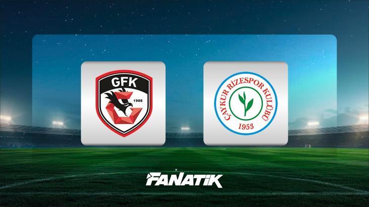 CANLI | Gaziantep FK - Çaykur Rizespor maçı (Süper Lig'de 12. hafta)