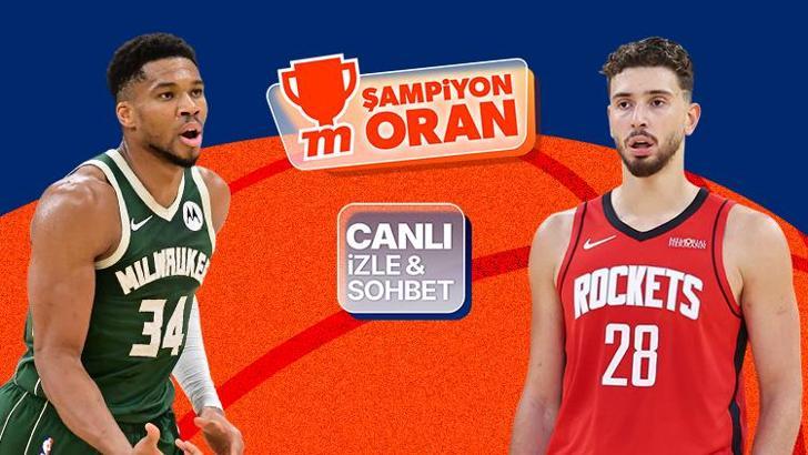 NBA’de Alperen’li Houston, Milwaukee’ye konuk oluyor! Maçın heyecanı canlı yayın, canlı sohbet ve Şampiyon Oranlar ile Misli'de
