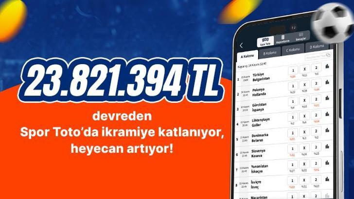 Tamı tamına 23.821.394 TL devreden Spor Toto’da ikramiye katlanıyor, heyecan artıyor! İşte devirden sonra beklenen büyük ikramiye…