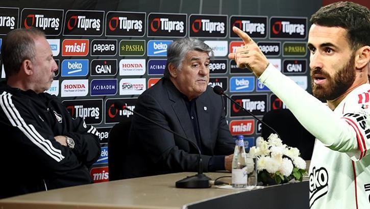 Rafa Silva'nın menajeri, Beşiktaş'ı tehdit etmiş! Serdal Adalı ve Sergen Yalçın'dan tarihi basın toplantısı, olay sözler...