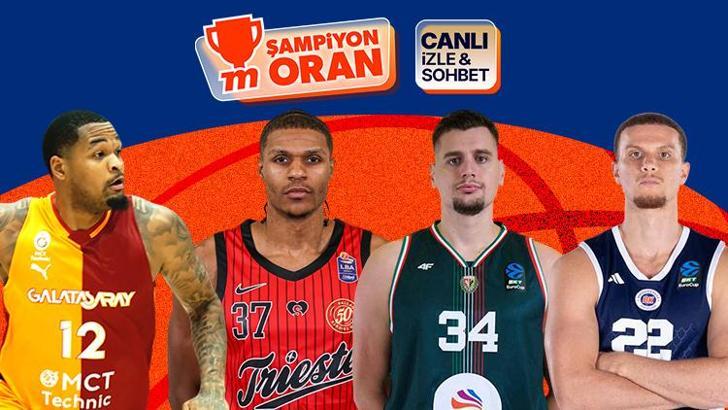 Galatasaray evinde Trieste'yi ağırlıyor, Bahçeşehir Koleji Slask Wroclaw'a konuk oluyor! Maçların heyecanı canlı yayın, canlı sohbet ve Şampiyon Oranlar ile Misli'de