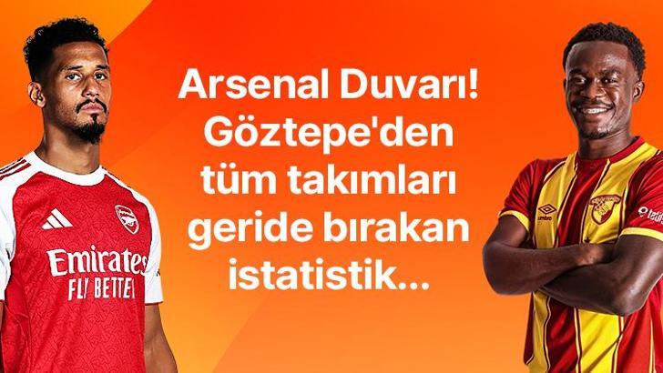 Arsenal savunması duvar gibi! Göztepe'den tüm takımları geride bırakan istatistik... İşte Misli’den milli ara dönüşü dikkat çeken bilgiler