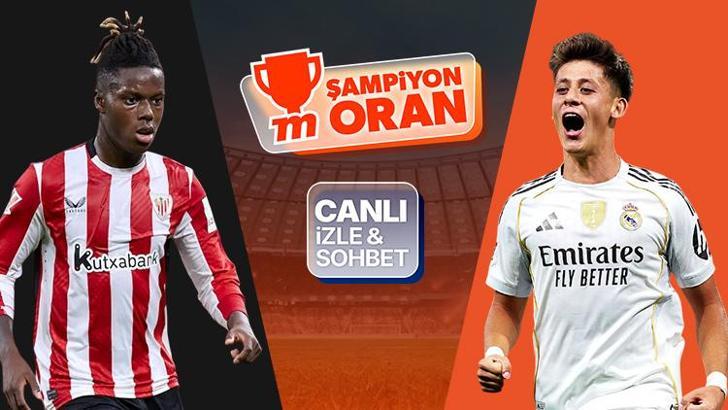 Real Madrid, Athletic Bilbao deplasmanında! Maçın heyecanı canlı yayın, canlı sohbet ve Şampiyon Oranlar ile Misli'de