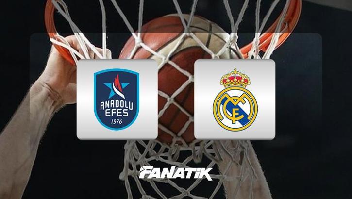 Anadolu Efes-Real Madrid maçı ne zaman, saat kaçta, hangi kanalda canlı yayınlanacak? (EuroLeague)