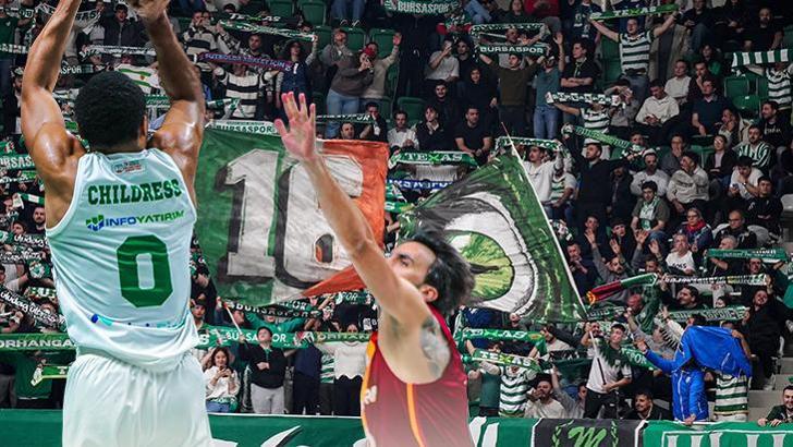 Brandon Childress triple-double yaptı, Bursaspor potada Galatasaray'ı uzatmada devirdi