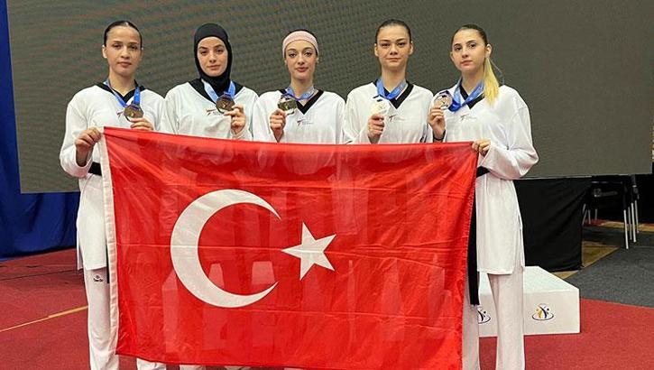 Avrupa Ümitler Tekvando Şampiyonası'nda 5 madalya!