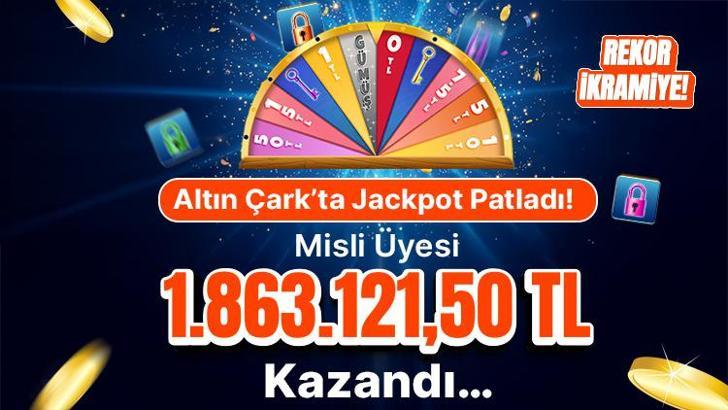 Altın Çark’ta Jackpot Patladı! Misli Üyesi 1.863.121,50 TL Kazandı…