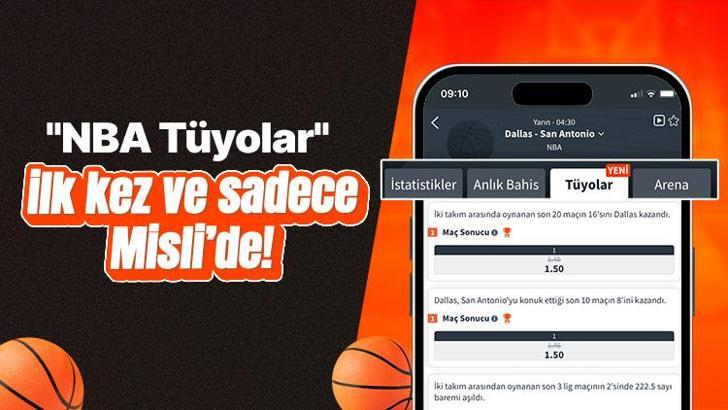 Misli üyeleri “NBA Tüyolar” ile kazanmaya bir adım daha yakın... Maçlara özel 