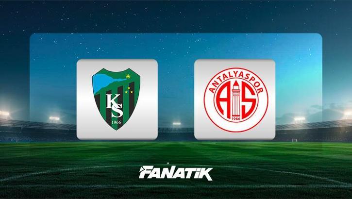 Kocaelispor-Antalyaspor maçı ne zaman, saat kaçta, hangi kanalda canlı yayınlanacak? (Muhtemel 11'ler)