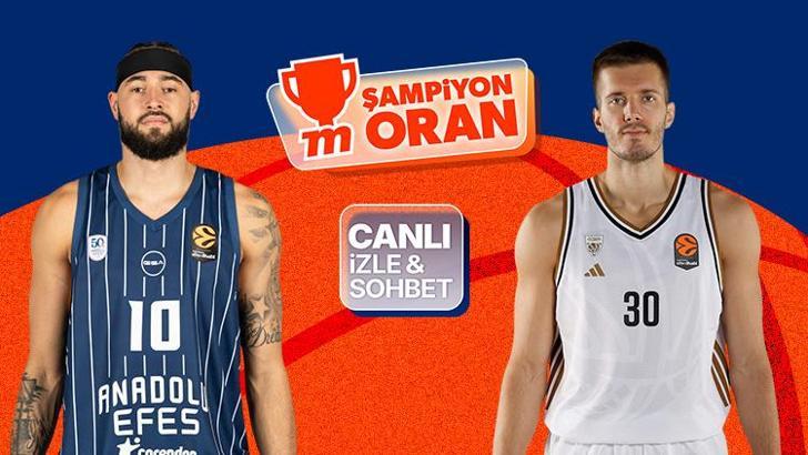 Anadolu Efes, EuroLeague'de Dubai Basketbol'u ağırlıyor! Maçın heyecanı canlı yayın, canlı sohbet ve Şampiyon Oranlar ile Misli'de