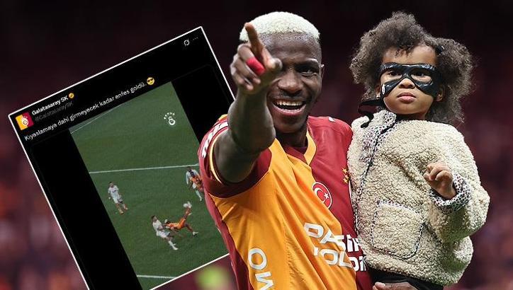 Galatasaray'da 'Ayın golü' tepkisi! Osimhen paylaşımı: Kıyaslamaya dahi girmez