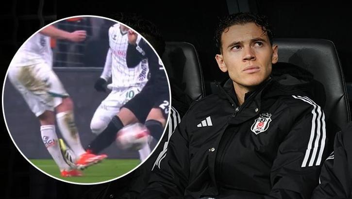Beşiktaş'ın yeni transferi ilk maçında kırmızı kart gördü! Kariyerinde bir ilk