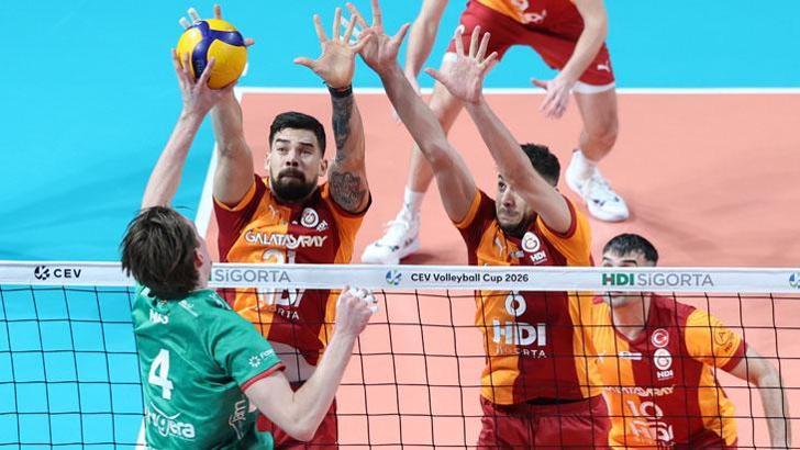 Aslan yarı finali rövanşa bıraktı... Galatasaray HDI Sigorta - Greenyard Maaseik maç sonucu 3-2