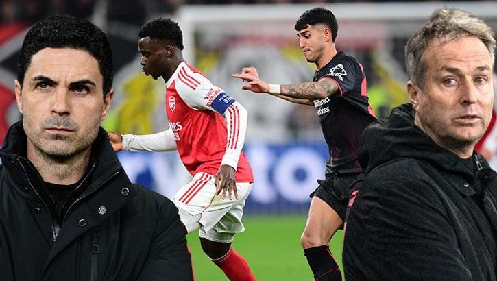 (ÖZET) Arsenal deplasmanda istediğini bulamadı! Turu İngiltere'ye bıraktı | Bayer Leverkusen - Arsenal maç sonucu: 1-1
