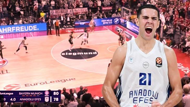 Cole Swider'dan son saniyede maç kazandıran üçlük! Bitti derken... Bayern Münih - Anadolu Efes maç sonucu 80-81