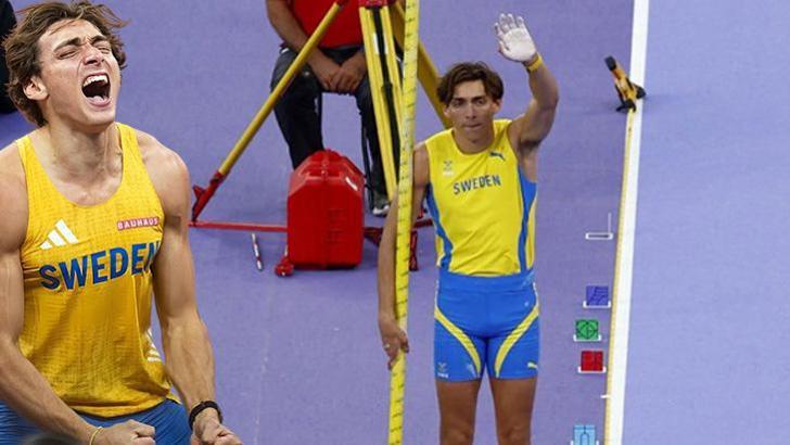 Armand Duplantis dünya rekorunu 1 santimetre geliştirdi! Sırıkla atlamada 15. rekor...