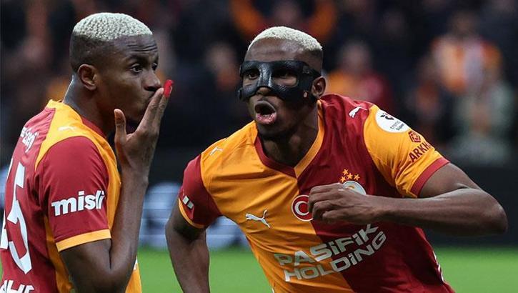 Galatasaray'ın süperstarı Victor Osimhen sahneye çıktı! Müthiş grafiğini sürdürdü