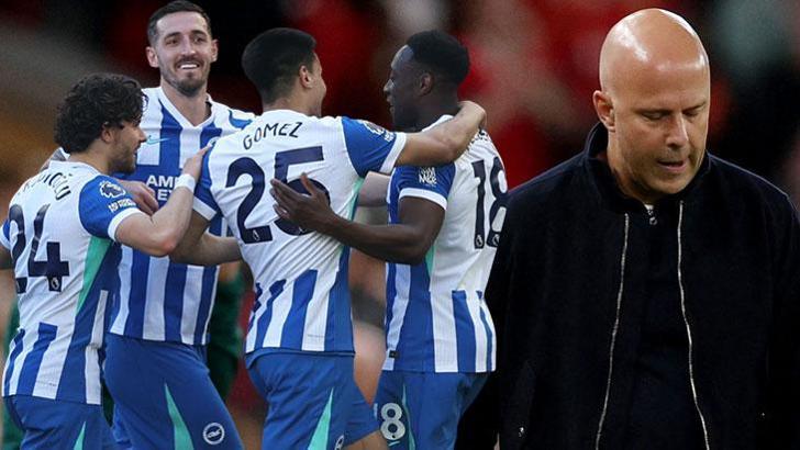 Liverpool'u tanınmayacak hale getirdi! Devler Ligi treni kaçıyor... Brighton - Liverpool maç sonucu 2-1