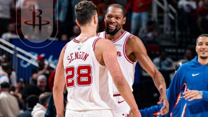 Alperen Şengün ve Kevin Durant, Rockets'ı taşıdı