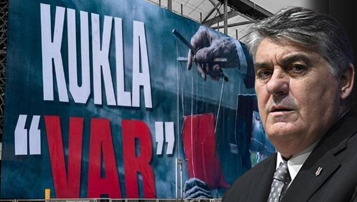 Stadyuma pankart asıldı! Beşiktaş'ta tepkiler artıyor