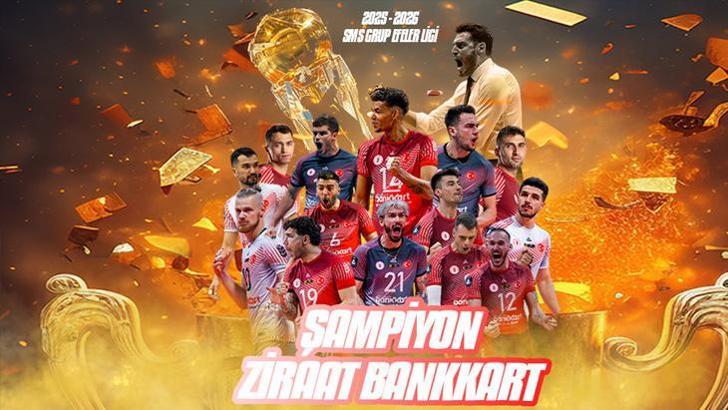 Voleybol SMS Grup Efeler Ligi'nde ŞAMPİYON ZİRAAT BANKKART