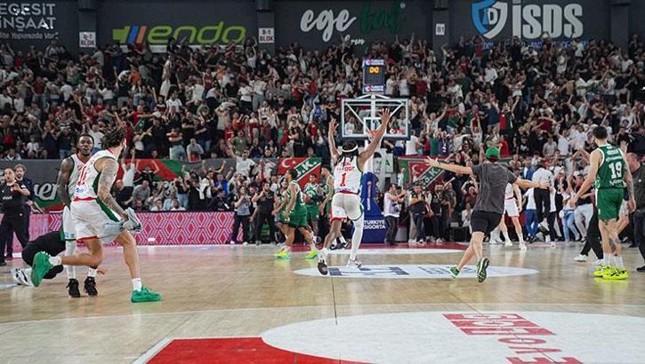 Karşıyaka evinde Bursaspor Basketbol'u devirdi! Süper Lig'de kalmayı başardı