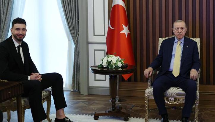 Alperen Şengün'den Cumhurbaşkanı Recep Tayyip Erdoğan'a ziyaret