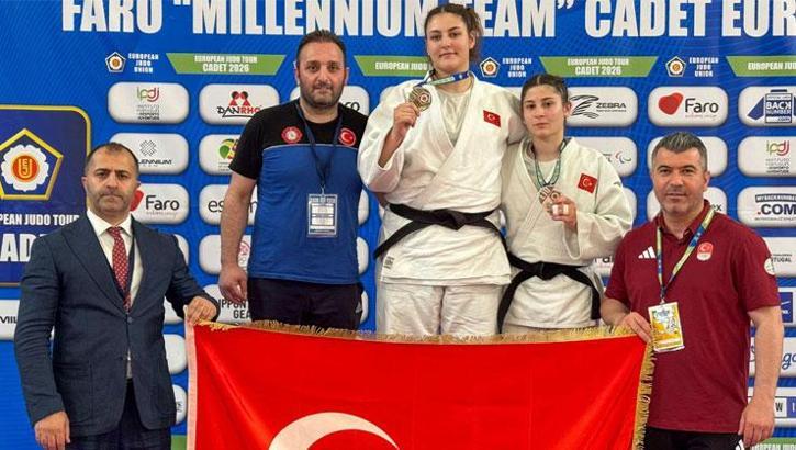 Milli judoculardan Portekiz'de 5 madalya birden