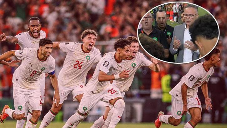 Fas, penaltılarla Hollanda'yı eledi! Maça damga vuran görüntü | Hollanda - Fas maç sonucu: 1 (2)-(3) 1