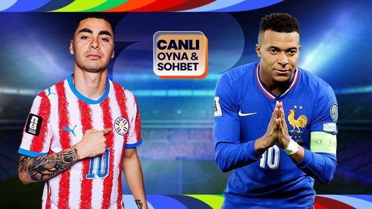 Fransa çeyrek final için Paraguay karşısında! Dünya Kupası heyecanı canlı sohbet ile Misli'de